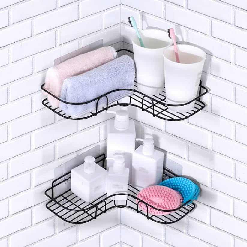Storage Organizer for Bathroom - Pack of 1 - (No Drilling-Shelf Adhesive)