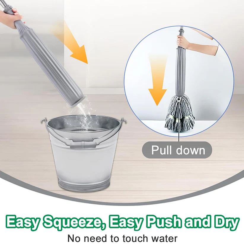 2 in 1 Dehydrated Floor Cleaning Mop Stick