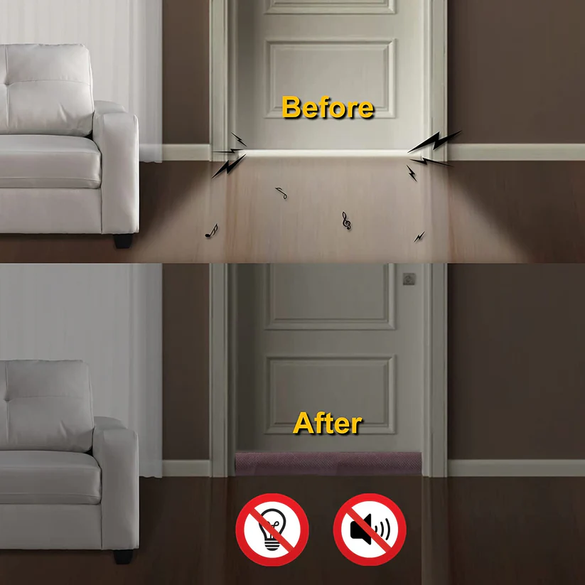Door Bottom Sealing Strip Guard for Home | (39 inches, Pack of 2)