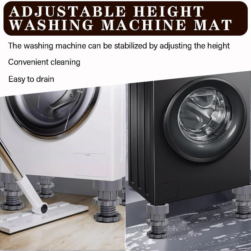 Washing Machine Height Adjusing Vibration Pads (4 Pcs Set)