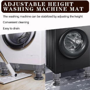 Washing Machine Height Adjusing Vibration Pads (4 Pcs Set)