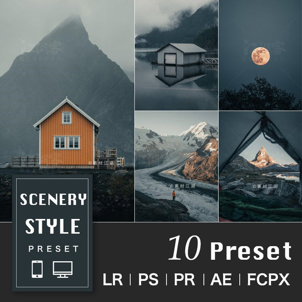 Scenery Style Desktop & Mobile Lightroom Presets